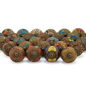 Craft Trade ~ Hand Painted Ceramic Drawer Pulls ~ 6 Pack ~ Free Shipping!